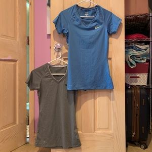 2 Nike Pro dri-fit t shirts